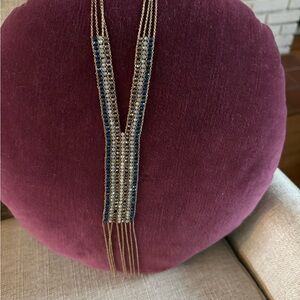 Nakamol Gold and Blue Layered Necklace